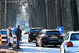 10-01-2021 Breda - Ook aan de andere kant van het bos is er een dwarsligger dit tegen het verkeer inrijd. - Fotokrant